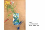 3319-45B032 LILIENVASE 51x38 Pastell 1985